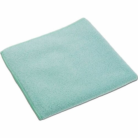 Vileda Professional Cleaning Cloths, Microfiber, 14inx14in, Green, 5PK VLD166942